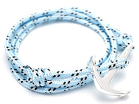 Bracelet - Anchor Bracelet Light Blue + SilverVirginstone 