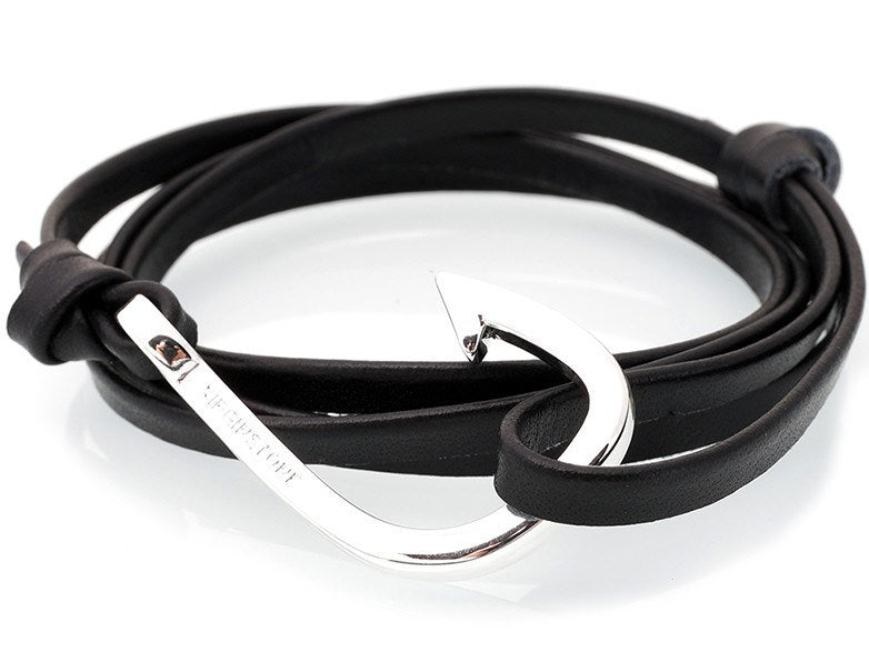 Bracelet - Hook Bracelet Black + Silver