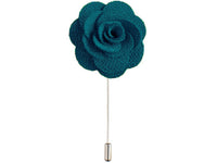 Lapel Pin - Lapel Flower Turquoise