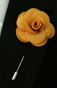 Lapel Pin - Lapel Flower Yellow